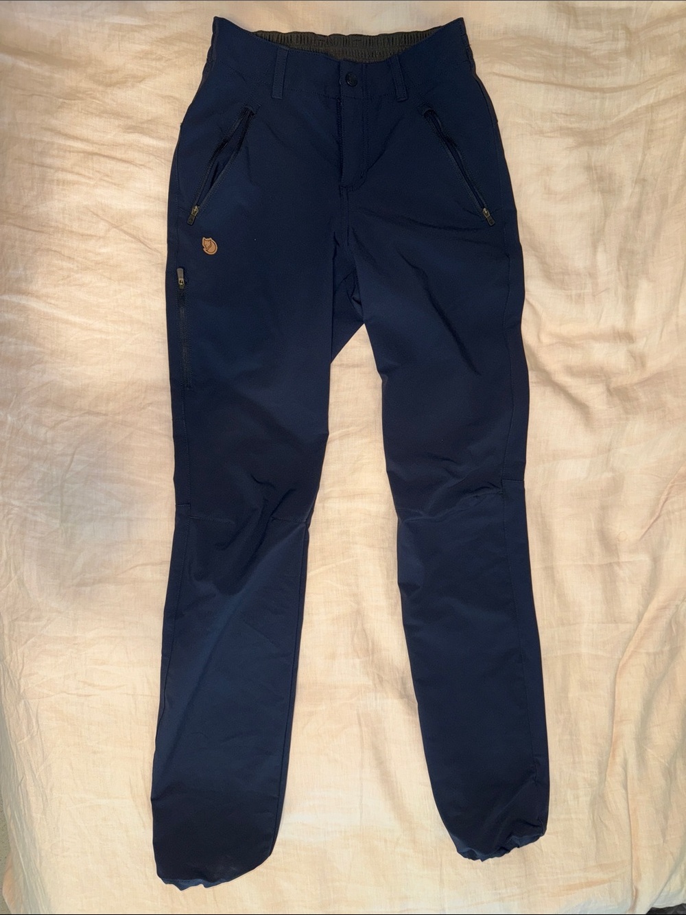 Fjallraven Women's Navy Abisko Trail Stretch Trousers